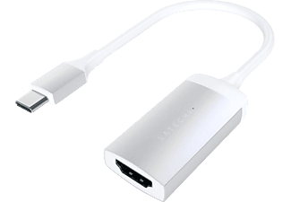 SATECHI ST-TC4KHAS - Adapter USB-C zu HDMI 4K (Silber/Weiss)